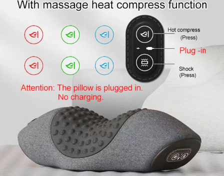 Berenza™ Almohada Cervical de Masaje con Calor & Vibración